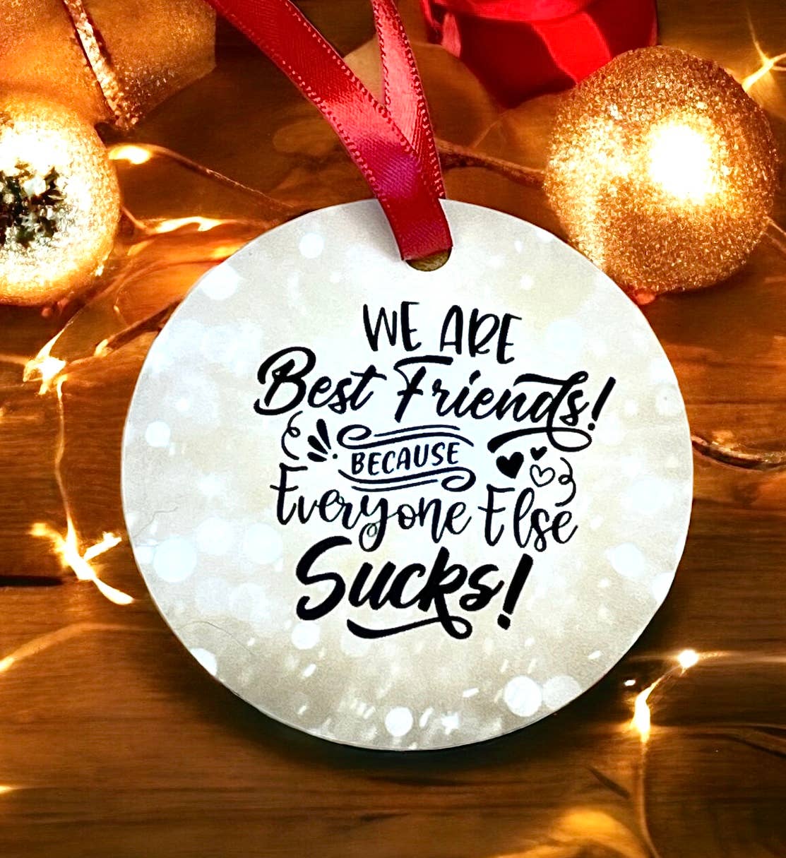 Best Friends Funny Ornament Holidays