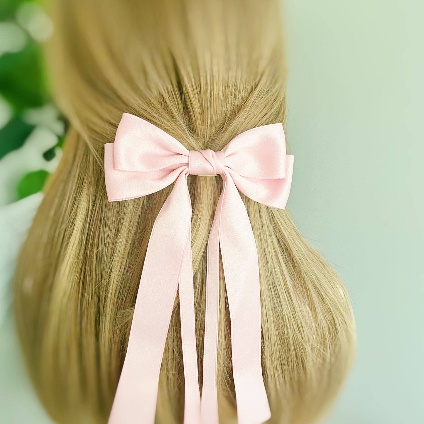 Double Bow Long Hair Clip