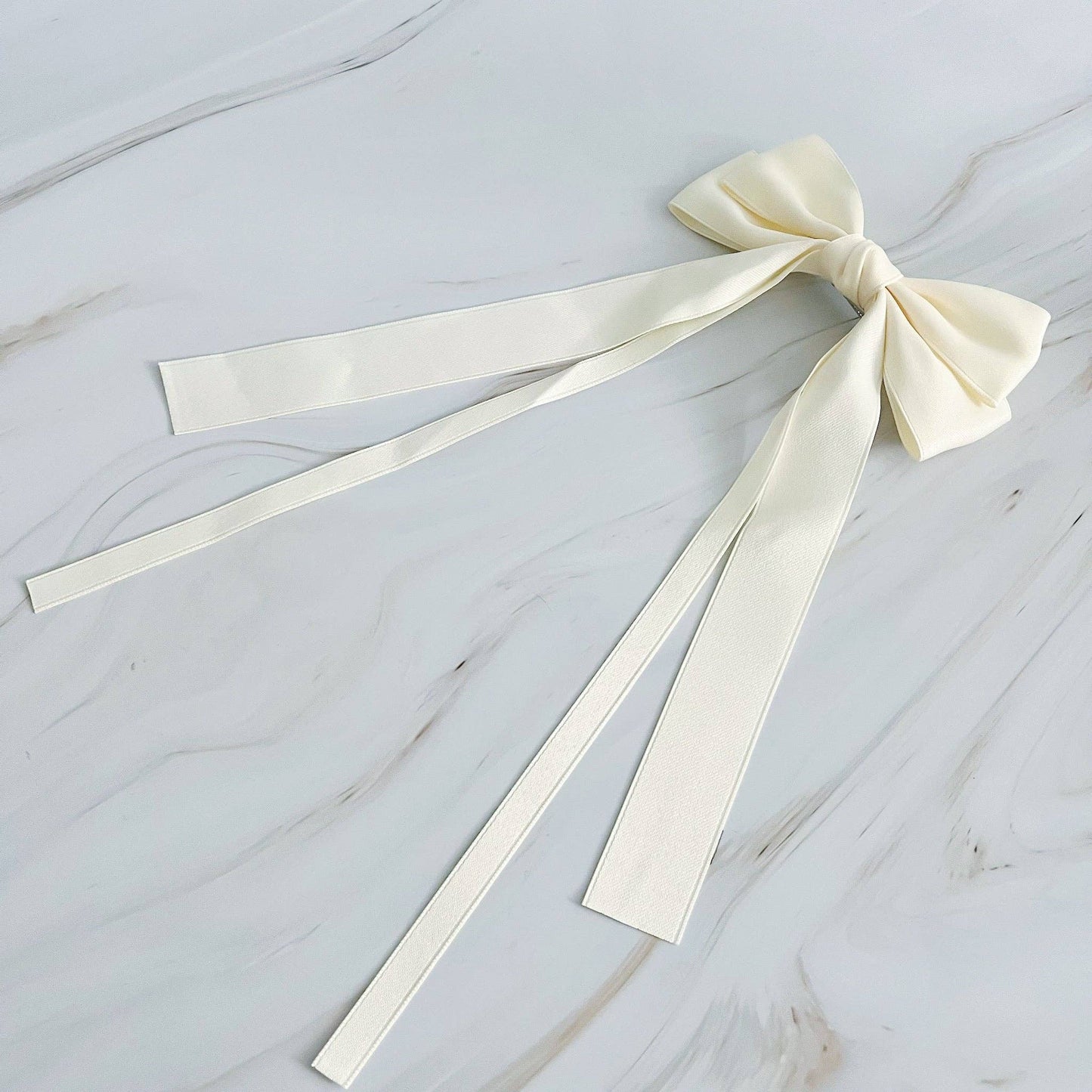 Double Bow Long Hair Clip