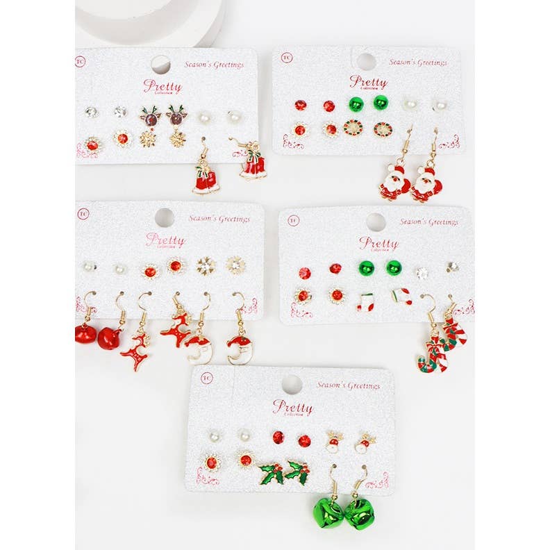Christmas Theme Earrings Set
