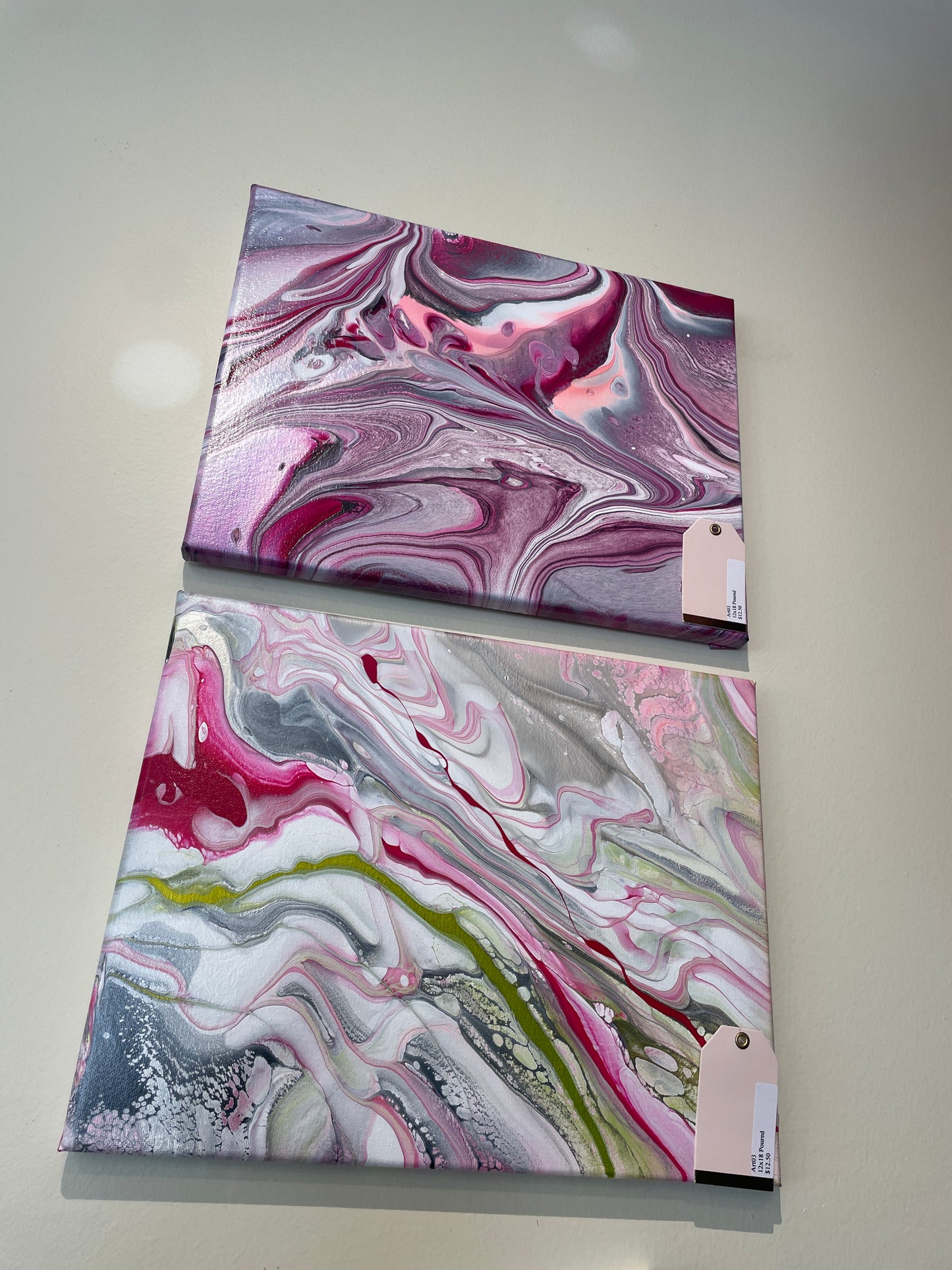 ART03 12x18" Paint Pour Canvas