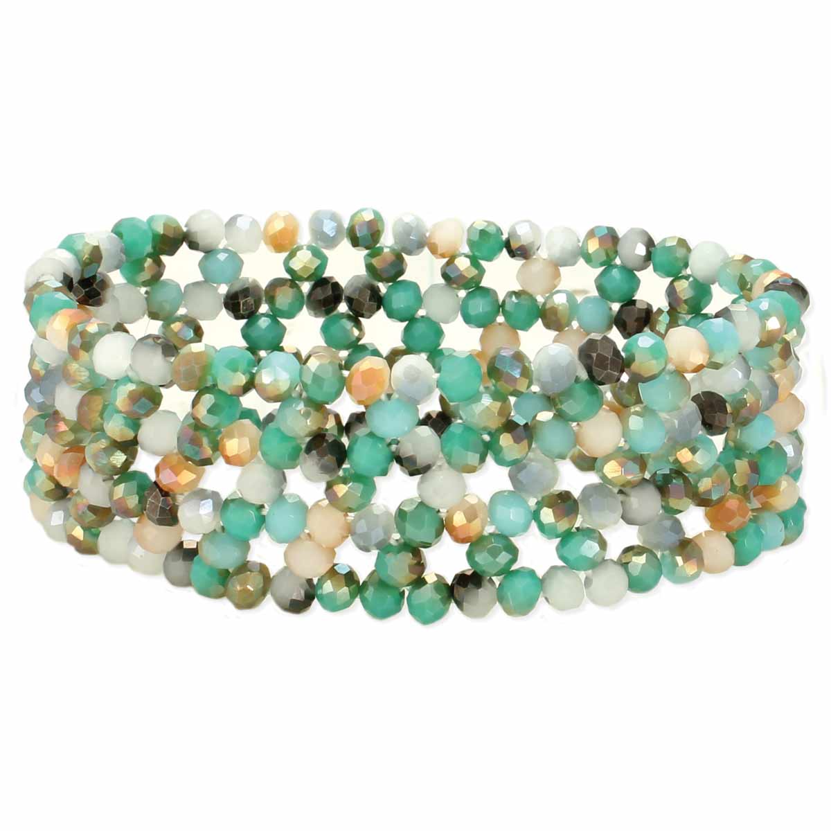 Vintage Flair Facet Bead Stretch Bracelet