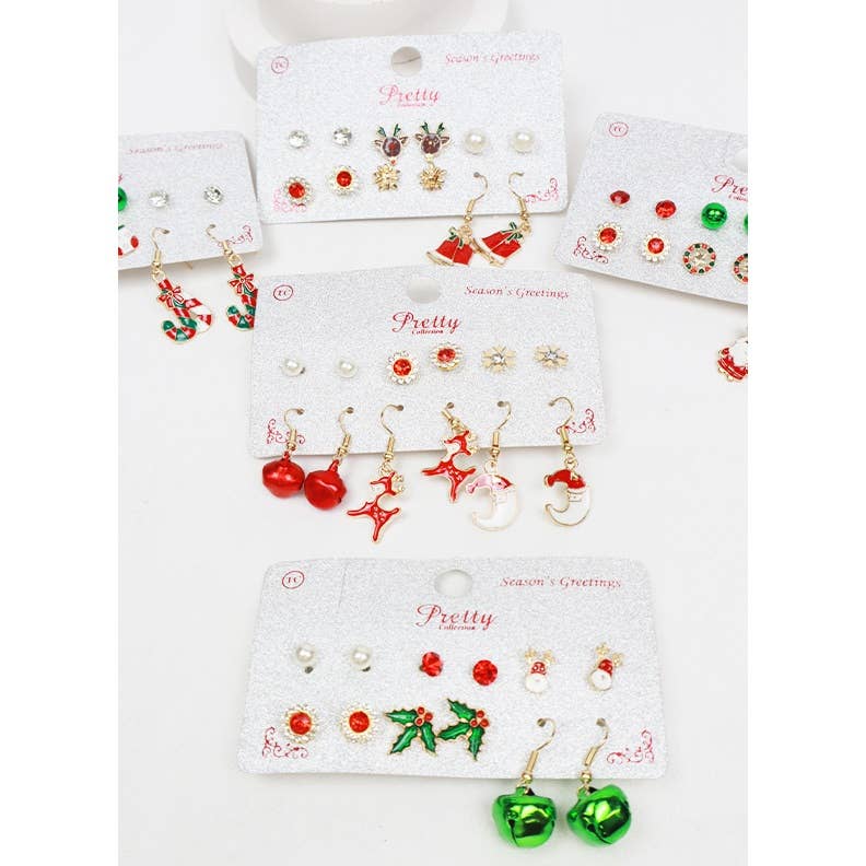 Christmas Theme Earrings Set