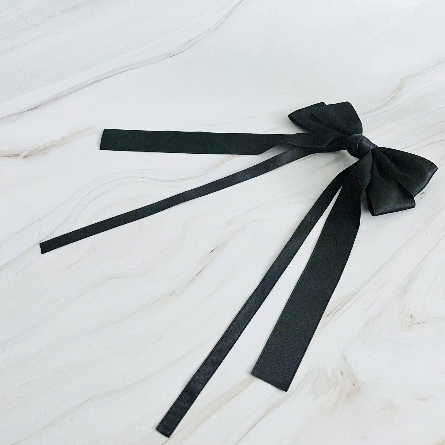 Double Bow Long Hair Clip