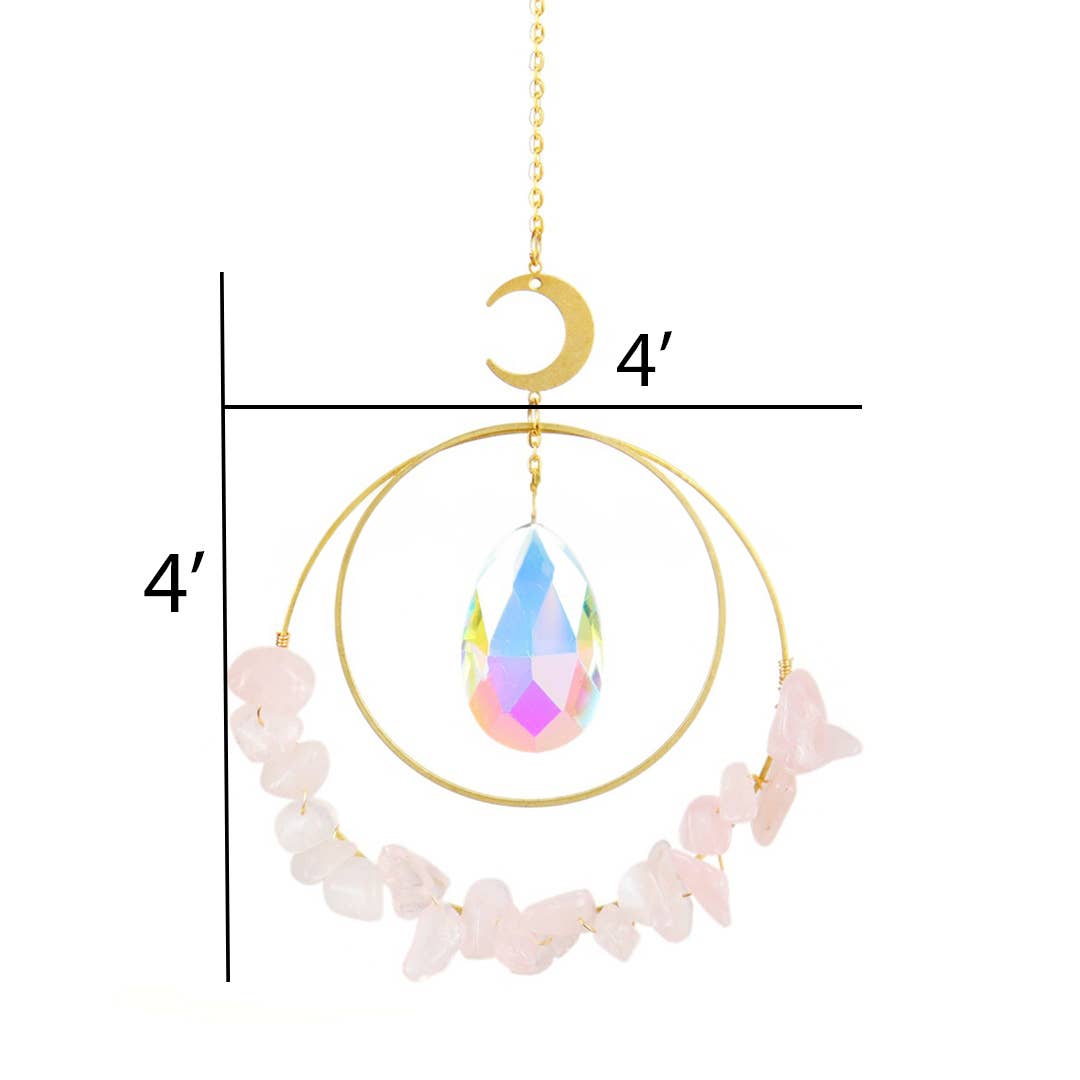 Double Circle Gemstone Suncatcher