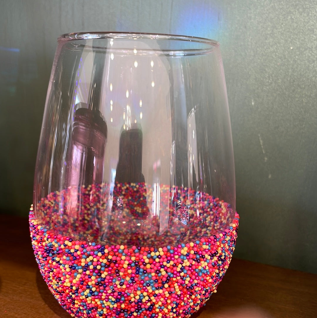 Wine Glass - Sprinkle Dip