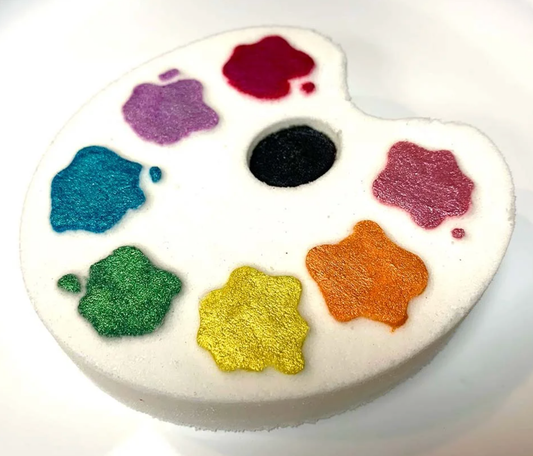 Color Changing Painter's Palette Bath Bomb