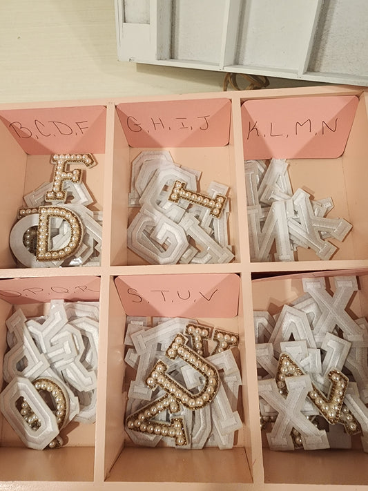 Alpha Iron On Decals